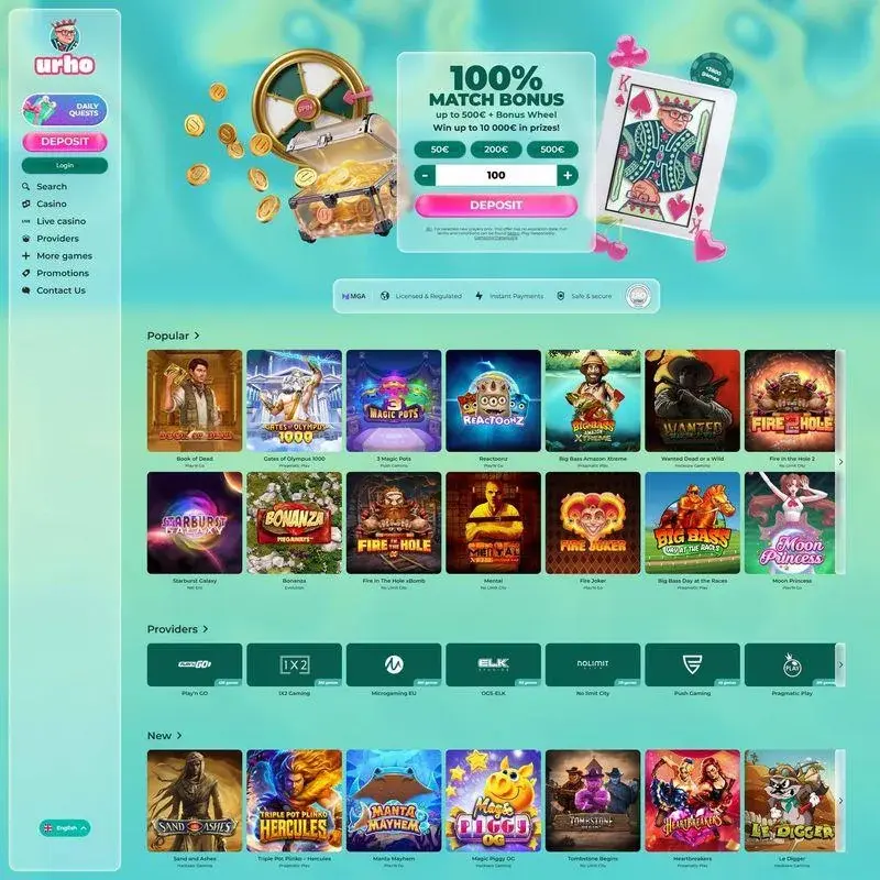 Urho Casino screenshot